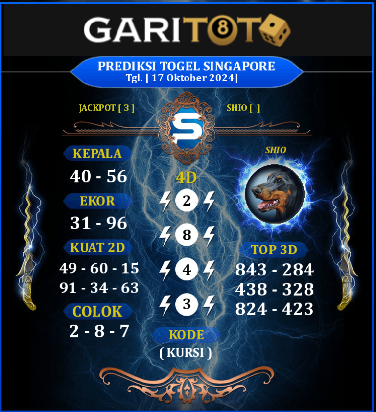 Prediksi GARITOTO Syair SGP 17 Oktober 2024 dari KATEMAN yang Terpercaya.