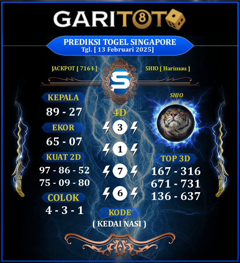 Prediksi GARITOTO Syair SGP 13 FEBRUARI 2025 dari Padang Barahan yang Terpercaya.